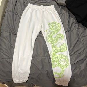 adika snake white sweatpants